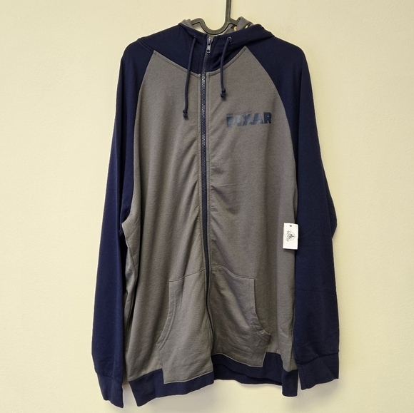 Disney Pixar The World of PIXAR  Zip Hoodie Jacket Gray L - Picture 3 of 12